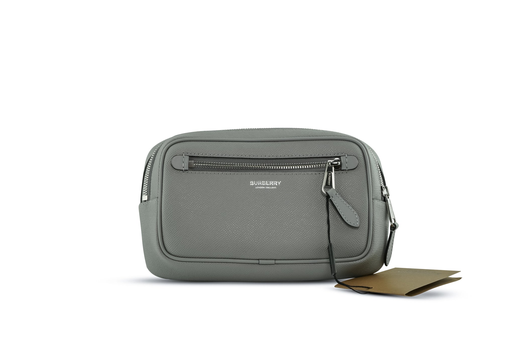 Burberry grainy leather wristlet sales clutch